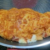 チーズとミニトマトの玉子焼き